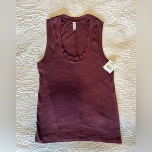 Free People ribbed tank size M color Violet Night